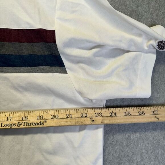 Travis Mathew Men’s Size XL Performance Stretch Polo Shirt White Short Sleeve - Picture 6 of 9